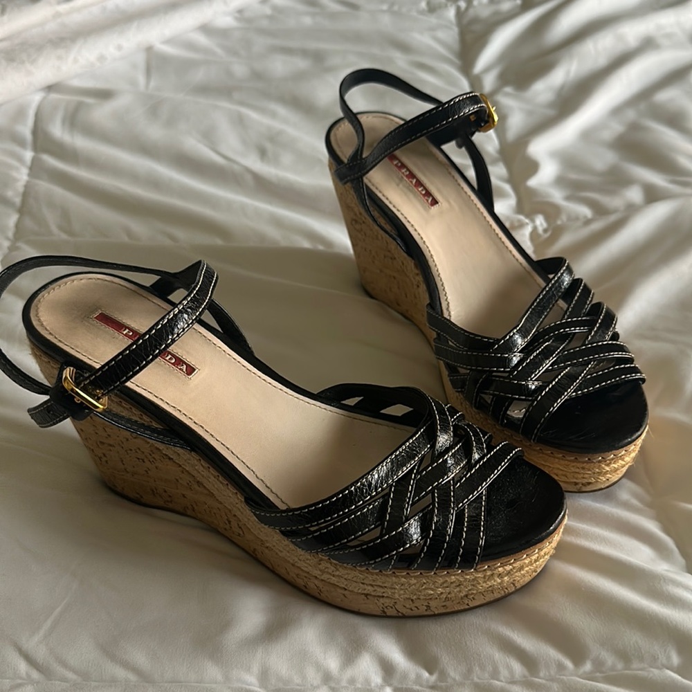 Prada Wedge Sandals